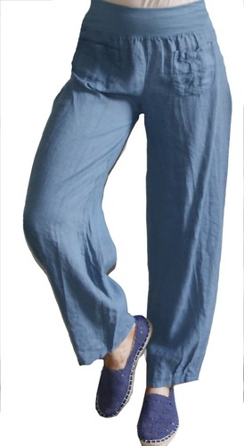 Lagenlook leichte leinen hose - lagenlook,