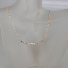 Collier in 750/18k Rotgold mit Brillanten 0,53 ct TW/si, 41 und 44 cm