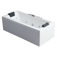 Whirlpoolwanne 190x90 cm weiß