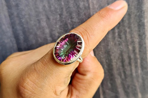 Lush mystic topaz ring 925 - mystic,