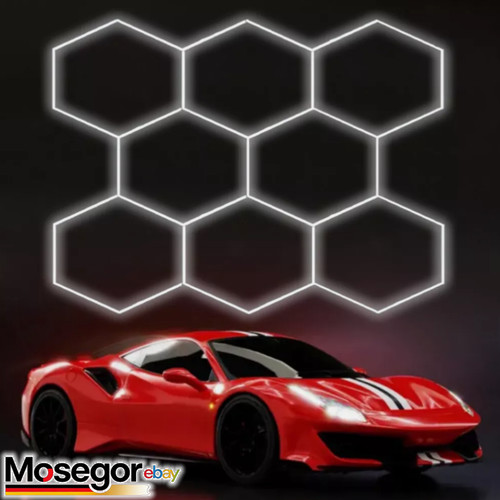 Hexagon led lampe - 8x,