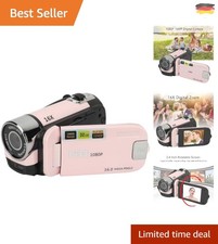 Videokamera-Camcorder, 1080P 16 MP Digitalkamera-Recorder, 2,4 Zoll Drehbarer...