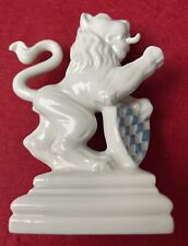 NYMPHENBURG Bayerischer Löwe 705b rechts 9 cm Porzellanfigur Rauch Wappenlöwe