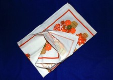 Geschirrtuch Handtuch, 65x42 cm bunt bedruckt, Blumen-Muster, 100% Baumwolle