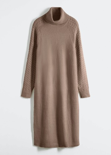 Strickkleid mit zopfmuster - mit,