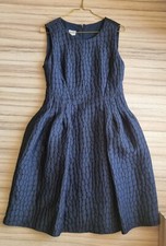 Luxus: Armani Kleid, Marineblau, Gr. 36 (D), runder Ausschnitt, A-Linie, TOP