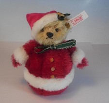 Steiff 037894 Teddybär Rolly Polly Santa Knopf/Fahne Größe 12cm #714