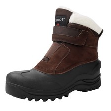 Riemot Damen Stiefeletten Warme Winterstiefel Wasserdichte Schneestiefel Gr37-40