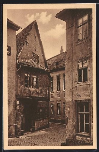Ansichtskarte jena altes haus - ansichtskarte,