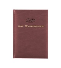 Buchkalender 2027 mit Gravur /