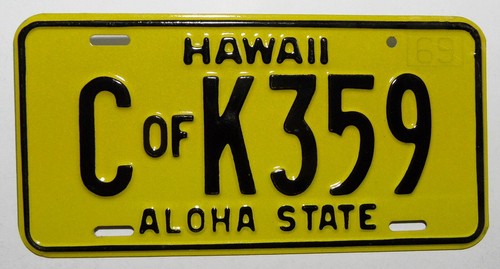 Usa nummernschild aus hawaii - usa,