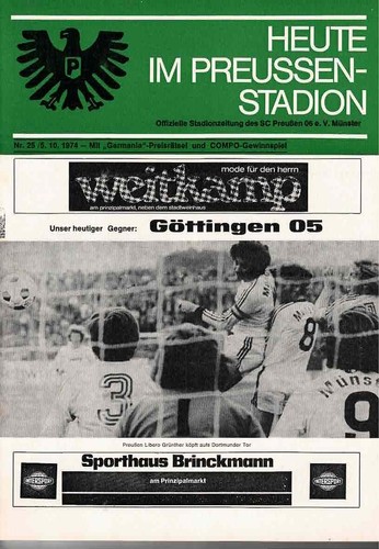 Fussball programmheft 74 - fussball-programmheft, 74/75