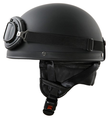 Retro helm schwarz matt - retro,