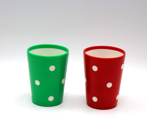 2er set ddr punktebecher 70er - 2er-set,