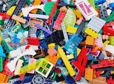 LEGO® Konvolut 1 kg Kilo Steine Räder Platten Sondersteine Kiloware Gewaschen