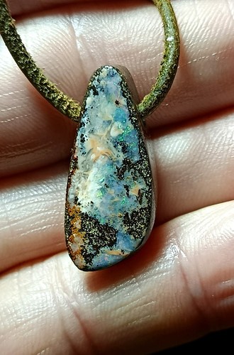 Boulder opal anhänger - boulder,