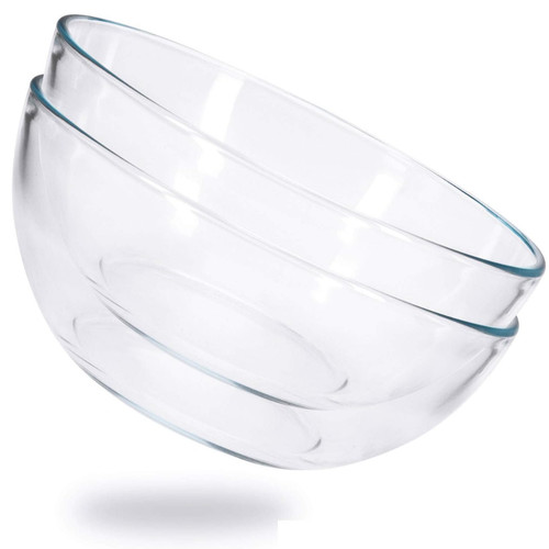 Salatschüssel glas 2er set - salatschüssel,