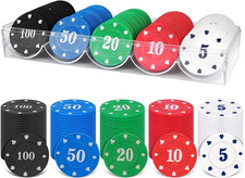 100 Stück Pokerchips, Casino