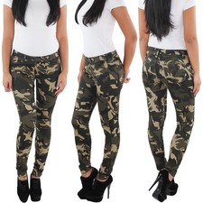 Damen Camouflage Stretch
