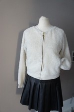 H&M ★ weiche Teddyjacke ★ weiß ★  Gr. 146 152 (10-12 Jahre) ★
