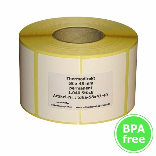 Thermo etiketten auf - etiketten,