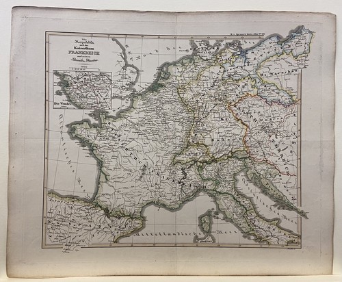 Kupferstich karte map luther - ,