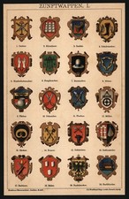 Lithographie anno 1896 - ,