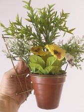 Mid Century Messing Blumentopf