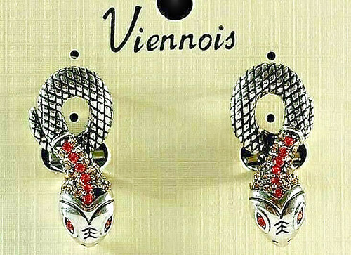 Viennois ohrringe schlange - viennois, ohrringe.