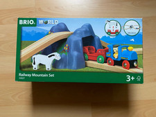 BRIO WORLD 33027- Railway Mountain Set 21 teilig Dampflok Tunnel Berg NEU OVP