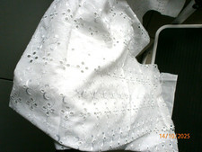 Batist Stoff in weiß mit