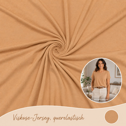Viskose jersey 100x150cm uni - viskose,
