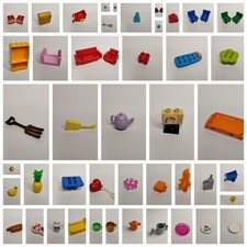 Lego Duplo Zubehör Auswahl Möbel Werkzeug Zaun Essen Geschirr Motivsteine TV