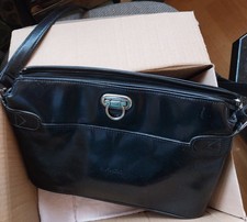 Medici Damenhandtasche, Schultertasche, schwarz, echt Leder