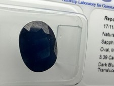 Natural Dark Blue Sapphire -