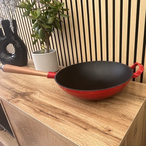 Oakfire wok pfanne - pfanne, rot/schwarz