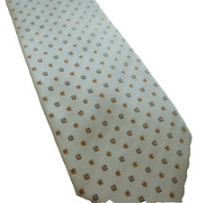 Edle, hochwertige Krawatte beige / sandfarben mit Muster - neuwertig