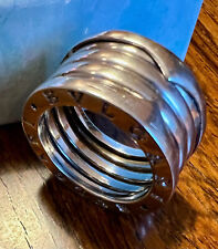 BVLGARI Bulgari Silber 925 Ring Beweglich Ausziehbar Prunkring
