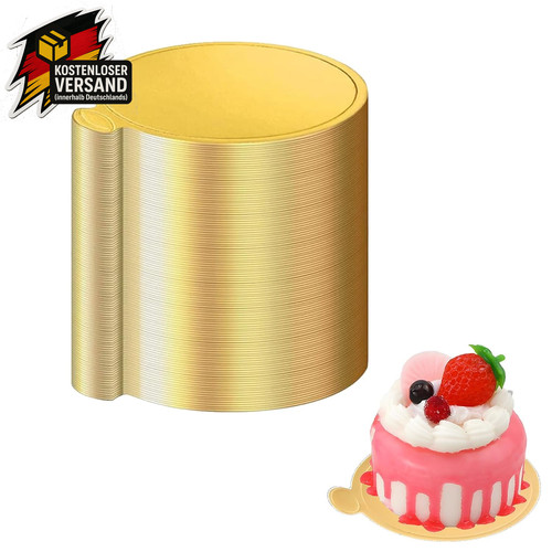 100 stück cakeboard - cakeboard, rund,8cm