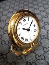 Cartier Colisee Tischuhr Quarz Reise Schreibtisch Wecker mit Box