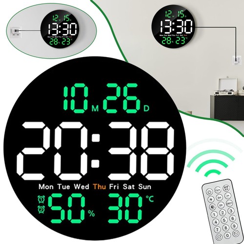 Digitale wanduhr runduhr - digitale,