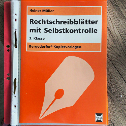 Rechtschreibblätter mit