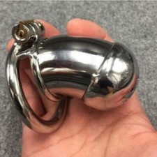 Männer Edelstahl Keuschheitskäfig Peniskäfig Mit Dilator Chastity Cage Bondage