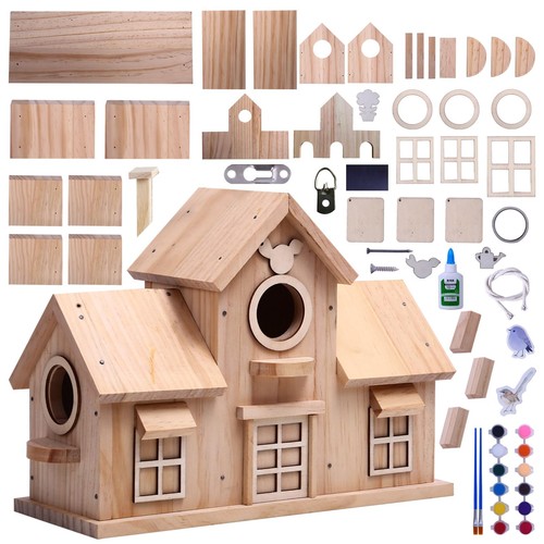 Dekoratives vogelhaus aus - vogelhaus,