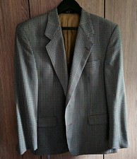 DAKS London Sakko  GR. L, Wolle, Gelb Grün Blau Check Gebr. Top Zusta