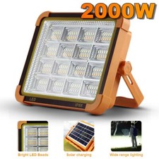 2000W LED Arbeitsleuchte Akku Aufladbar Werkstattlampe Baustrahler Flutlicht DHL