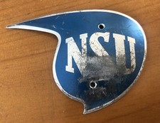 Tankemblem NSU Konsul, Max, Lux emailliert Wappen Original Dachbodenfund