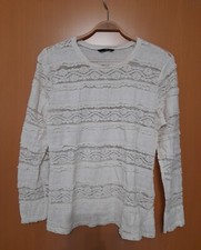 H&M Damen Pullover weiß Gr. M