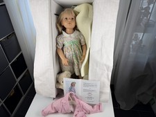 Künstlerpuppe Hildegard Günzel Resin Puppe Birte 70 cm. Top Zustand 