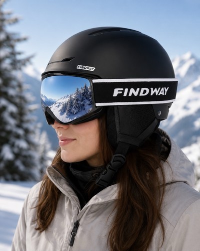 Findway skihelm mit skibrille - skihelm,